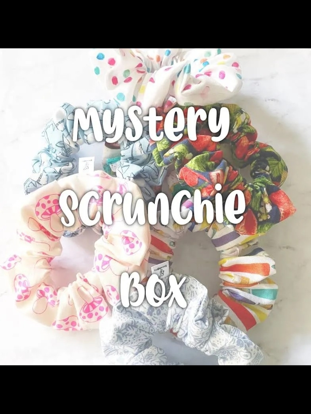 Mystery  Scrunchie Pack - Multi Color 4 PC + Free Gift!